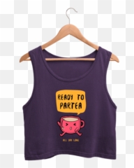 Partea - Tank Top Emoji,Colorful Emoji Crop Top
