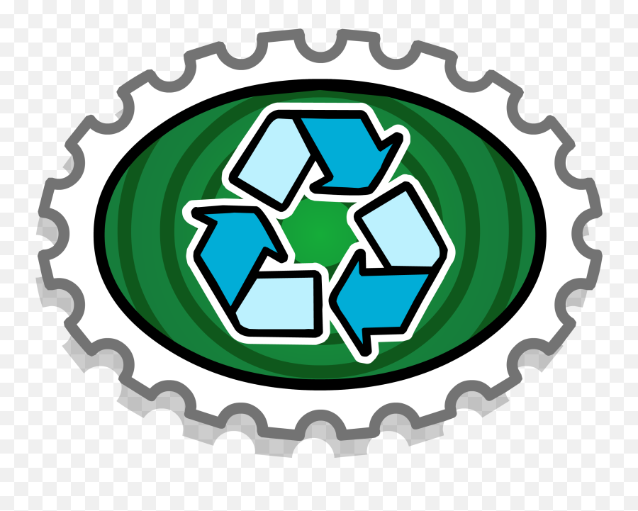 Go Green Stamp - Club Penguin Hard Stamp Emoji,Recycling Emojis