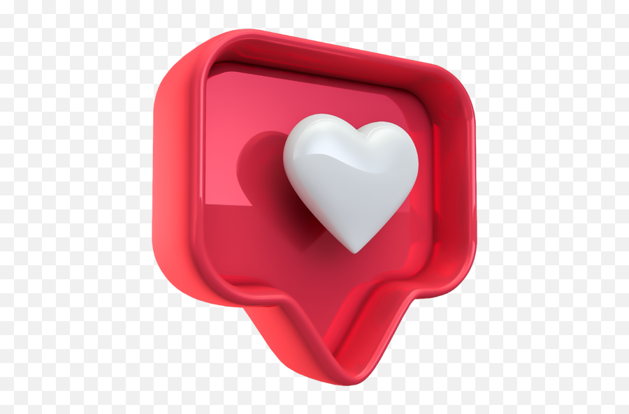 Instagram Like Heart Love Free Icon Of 3d Social Logos Emoji,Coração Feito Com Emoticons Whatsapp