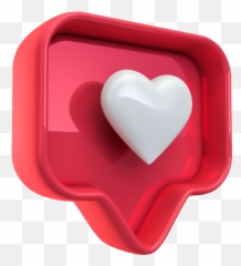 Instagram Like Heart Love Free Icon Of 3d Social Logos Emoji,Coração Feito Com Emoticons Whatsapp