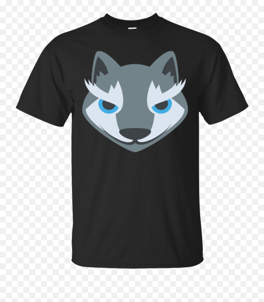 Wolf Face Emoji T - Shirt U2013 That Merch Store Ricks Gym Ricks Gonna Give It To You,Emoji 37