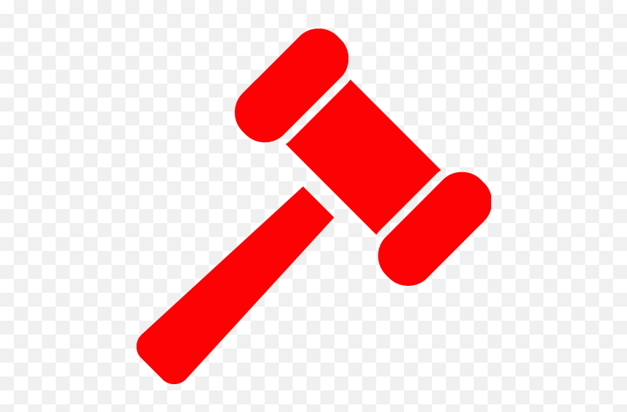 Gavel Clipart Red Gavel Red Transparent Free For Download - Gavel Icon Png Red Emoji,Hammer And Sickle Emoji Art