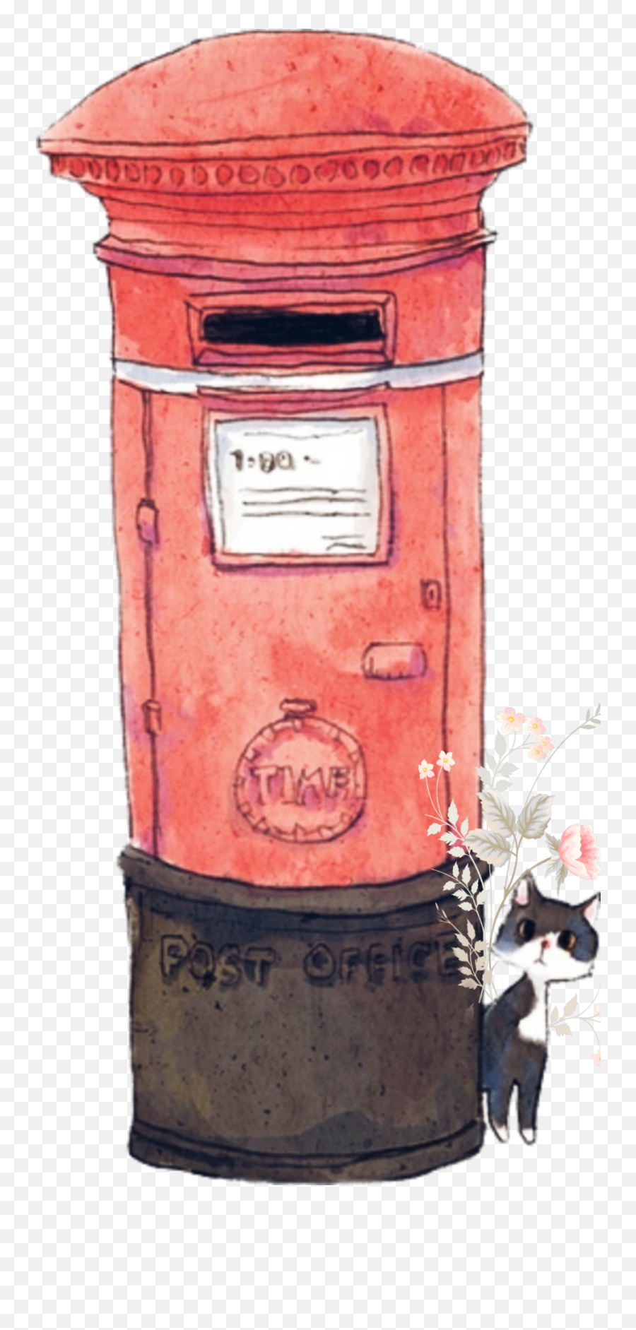 Postbox Mailbox Challenge Sticker - Boite Aux Lettres Londre Dessin Emoji,Mailbox Emoji