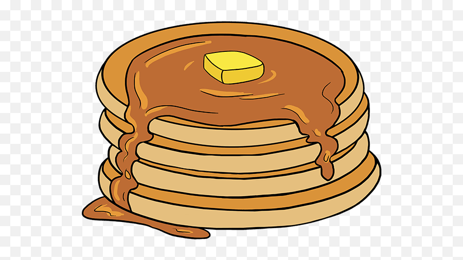 How To Draw Pancakes - Pancakes Drawing Png Emoji,Thai Food Emoji