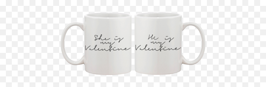 My Valentine Coffee Mug - Couple Matching Cup 499 His And Her Mugs Valentines Day Emoji,Valentine Emotions