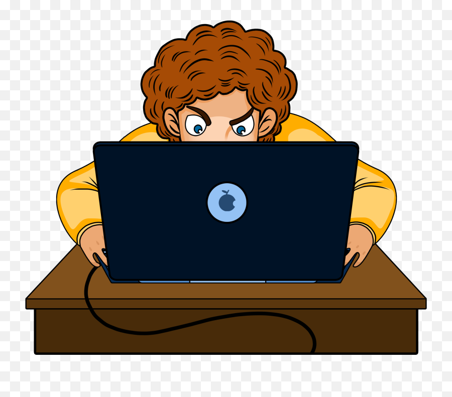 Cartoon Computer Png - Hand Drawn Illustration Manga Computer Boy Cartoon Emoji,Emoji Pop On Computer