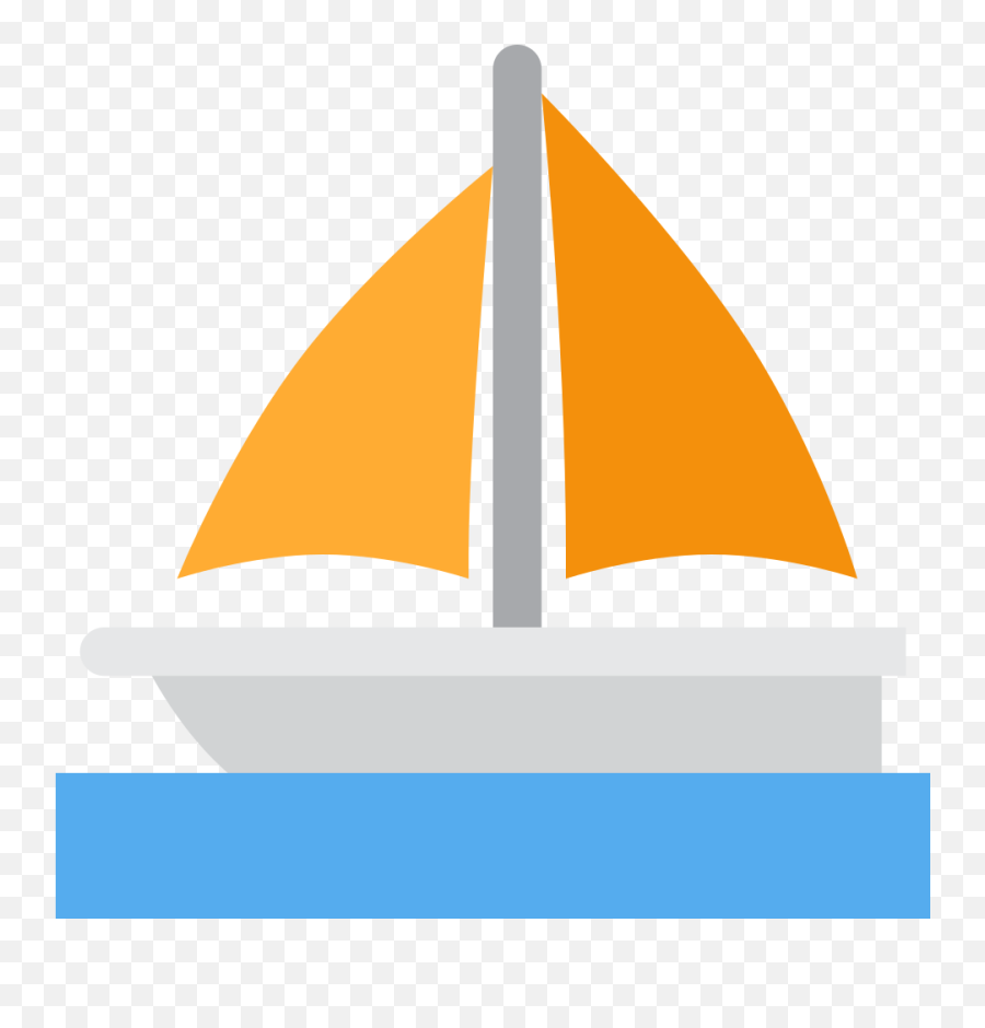 Sailboat Emoji - Sailboat Emoji,Barca Emoji