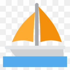 Sailboat Emoji - Sailboat Emoji,Barca Emoji
