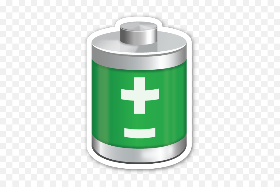Battery Emoji Telegram Stickers Emoji Stickers - Battery Emoji Png,Snapchat Emoji Hourglass