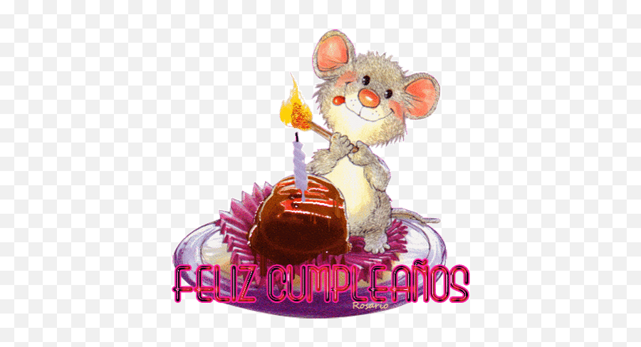 Emoji Feliz Cumpleaños Gif - Birthday Mouse,Cumplea?os De Emoji Ideas