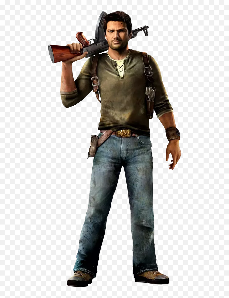 Video Game Character - Nathan Drake Winter Jacket Emoji,You Hear About Video Games What Emotion Is Being Conveyed