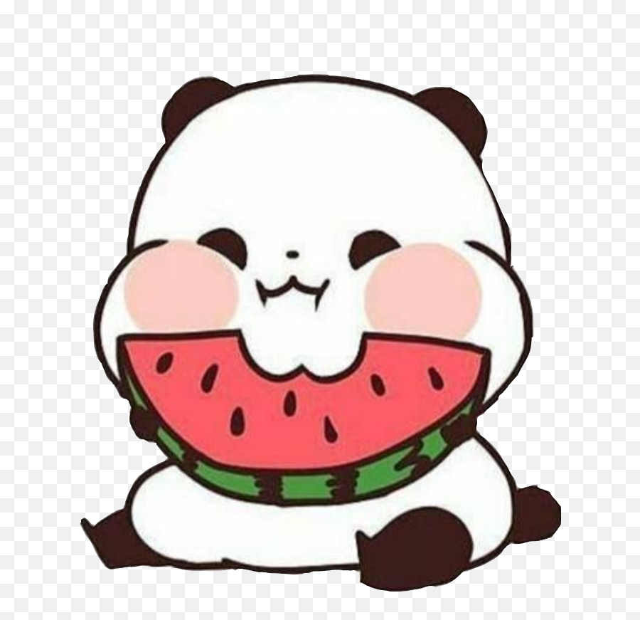 The Coolest Watermelon Food Drinks - Panda Watermelon Emoji,Emojis Wathermelon Drawings