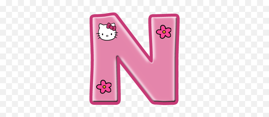 Alfabeto De Hello Kitty Con Letras Grandes - Oh My Alfabetos Alphabet Hello Kitty Letters Y Emoji,Dulceros De Emojis