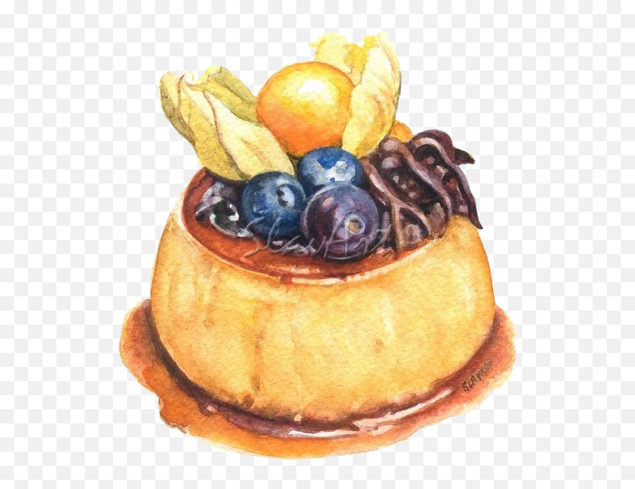 Flanpudding Sticker - Pâtisserie Emoji,Flan Emoji