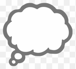 Thought Balloon Emoji - Transparent Thinking Bubble Emoji Png,Think Emoji