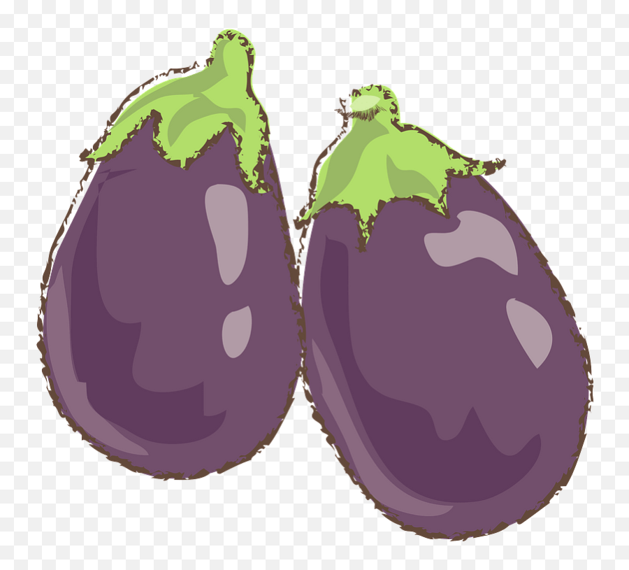 Eggplants Clipart - Eggplant Emoji,Purple Vegetable Emoji