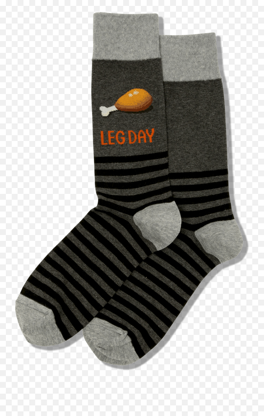 Menu0027s Leg Day Crew Socks - Charcoal Unisex Emoji,Drumstick Emoji