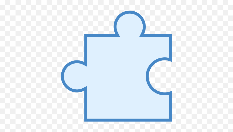 Puzzle Icon In Blue Ui Style - Vertical Emoji,Find The Different Emoji Puzzle