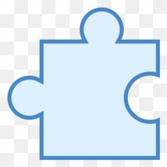 Puzzle Icon In Blue Ui Style - Vertical Emoji,Find The Different Emoji Puzzle