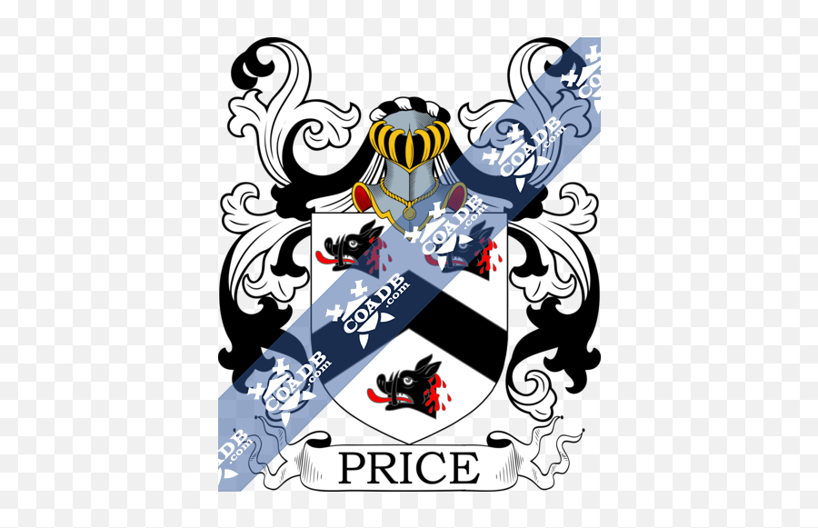 Price Family Crest Coat Of Arms And - Smith Family Coat Of Arms Emoji,Dierce Smiley Emoticon