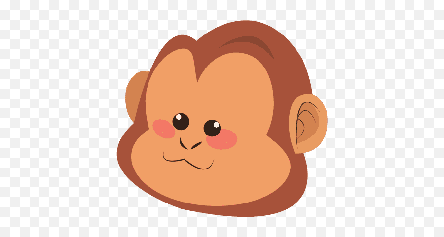 Monkey Face Cartoon Icon Emoji,Moneky Face Emoji