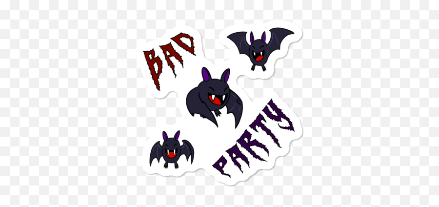 Best Bat Stickers Design By Humans Page 2 - Fictional Character Emoji,Emotions Decal