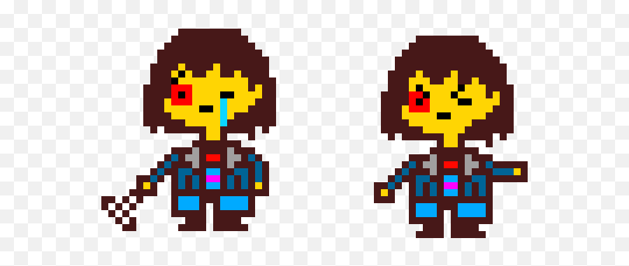 Pixel Art Gallery - Dancing Frisk Gif Emoji,Frisk Emoji