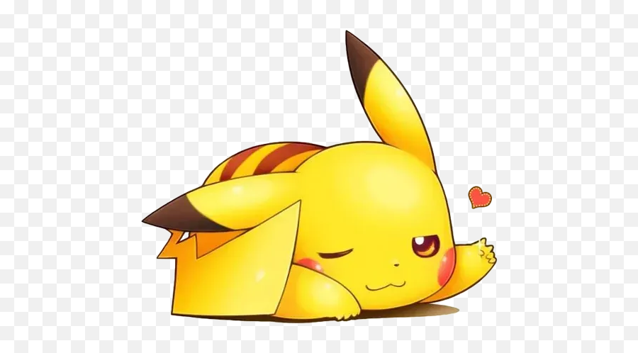 Pikachu 2 Sticker Pack - Stickers Cloud Pikachu Sleep Png Emoji,Pikachu Pokemon Yellow Emotion