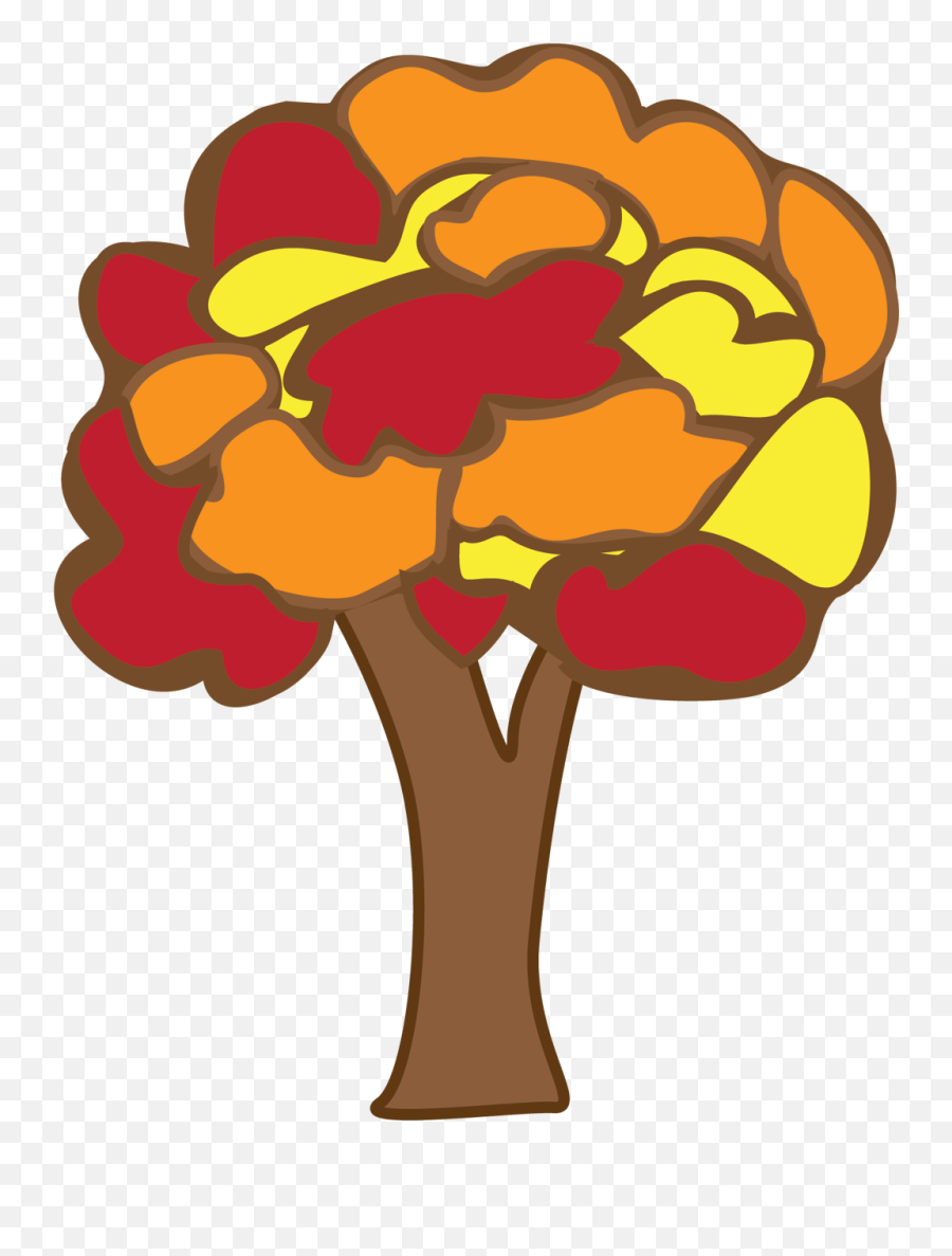 November Clipart November Flower - Clipart Cartoon Autumn Tree Png Emoji,Bravest Warriors Emotion Lord