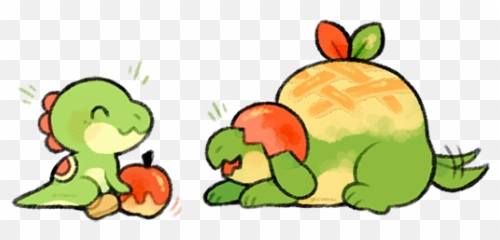 Dinda Digimona Di Pinterest - Appletun And Yoshi Emoji,Teach Me How To Dougie Emoji