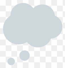 Thinking Bubble Icon In Color Style Emoji,Thoguht Bubble Emoji