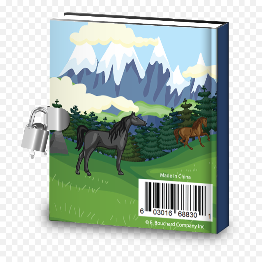 Gift Idea Wild Horses Kids Diary With Lock Emoji,Dreamcatcher Animal Emojis