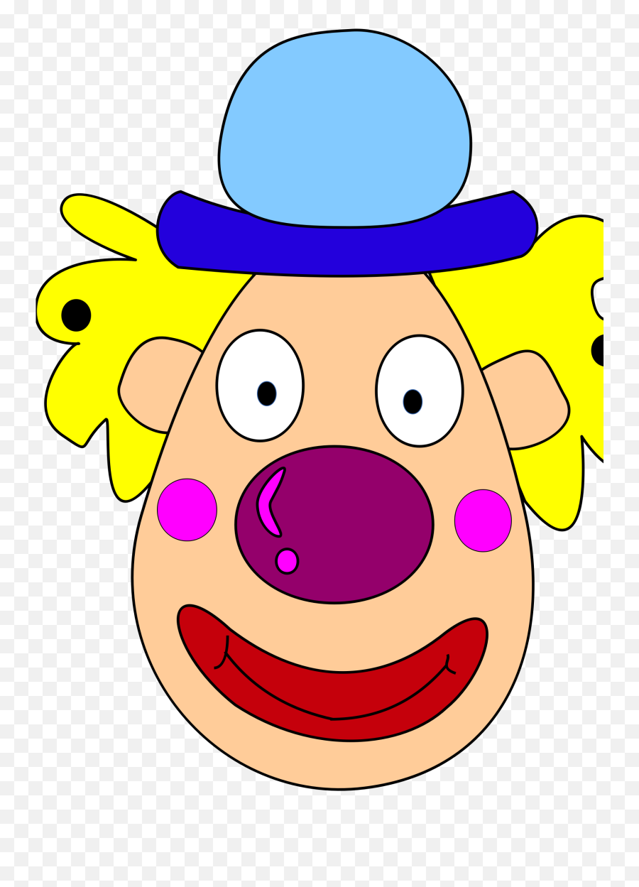 Happy Clown Face Clip Art - Clown Face Clipart Emoji,Apple Clown Emoji