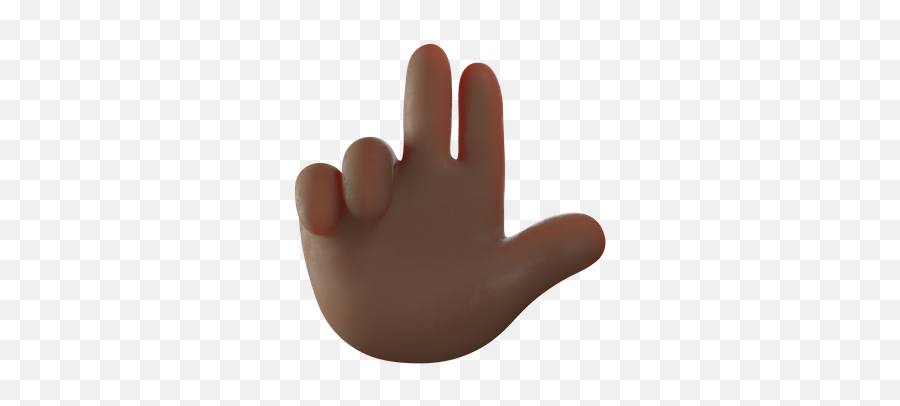 Premium Two Finger Gesture 3d Illustration Download In Png Emoji,Pinching Finger Emoji