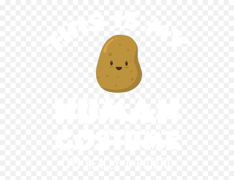 Potato Costume Funny Halloween T - Shirt By Michael S Pixels Emoji,Loaded Potato Emoji