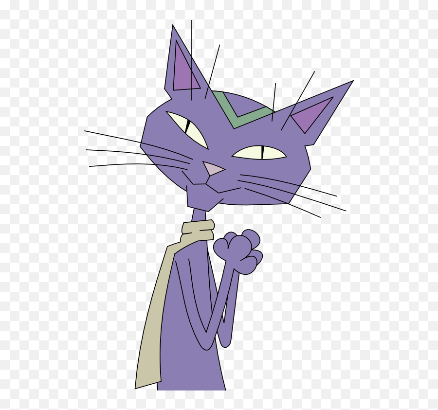 Sabesp Park Butantan - Clip Art Library Purple Cat Cartoon Character Emoji,Purple Cat Emoji