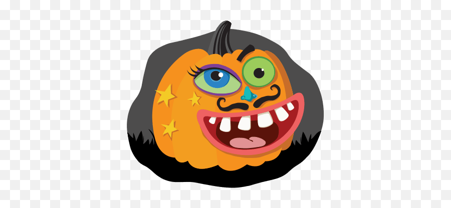 Activities Mr Bones Pumpkin Patch - Decorated Cartoon Pumpkin Emoji,Rocking Out Emoticon