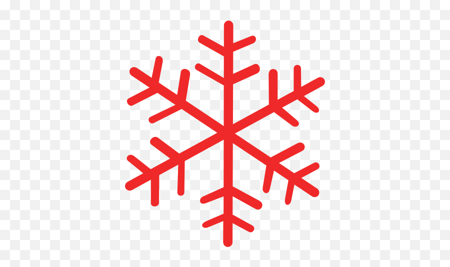 Snowflakes Clip Art 5 Snowflake Designs - Red Snowflake Clip Art Emoji,Snow Flake Emoji