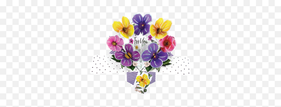 For You Flowers Pop - Up Greeting Card Bratki Na Urodziny Emoji,Aerosmith Sweet Emotion Snl