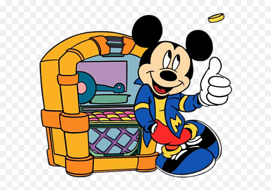 Jukebox Sticker - Dessin Animé Mickey Mouse Emoji,Fonzie Emoji