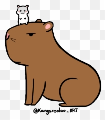 Snake Animals Dog Gif On - Capybara Cartoon Drawing Emoji,Capybara Emoji