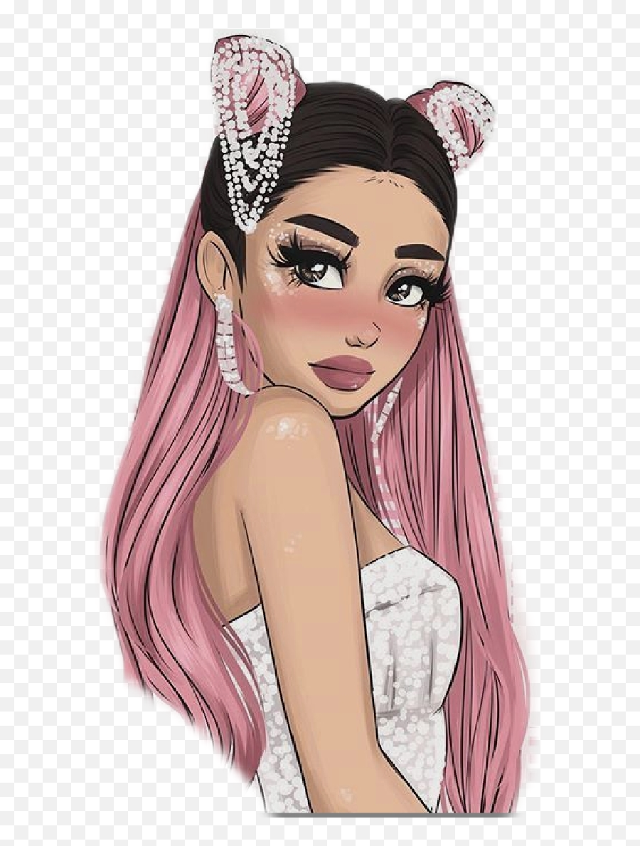 Trending Ariana - Drawing Anime Ariana Grande Emoji,Ariana Grande Cloud Emoji Dolman