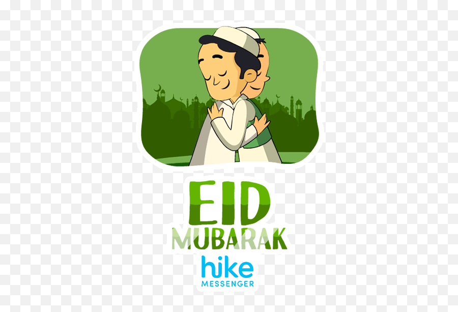 Eid Mubarak On Hike - Techphlie New Eid Mubarak Sticker Emoji,Yahoo Messenger Emotions