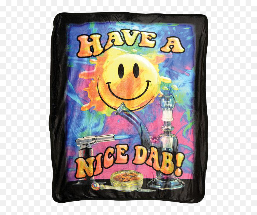 Have A Nice Dab Fleece Large Blanket - Have A Nice Dab Poster Emoji,Phew Emoji