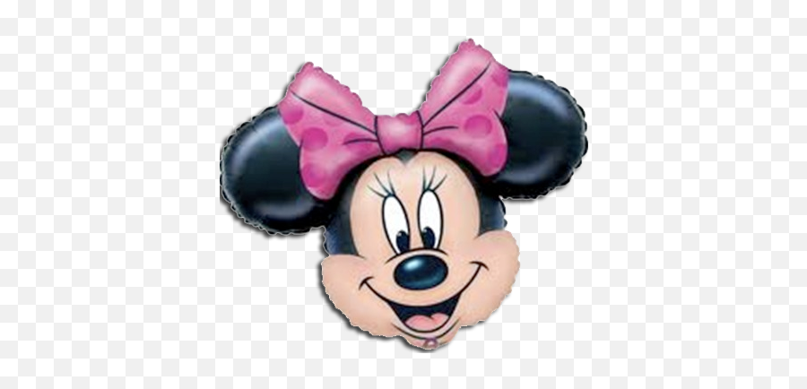 Minnie Mouse Head Foil Balloon Just Party Supplies Nz - Minnie Mouse Head Emoji,Deflated Emoji