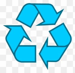 Recycling Symbol - Recycling Logo Blue Emoji,Solid Color Vs Outline Emoji