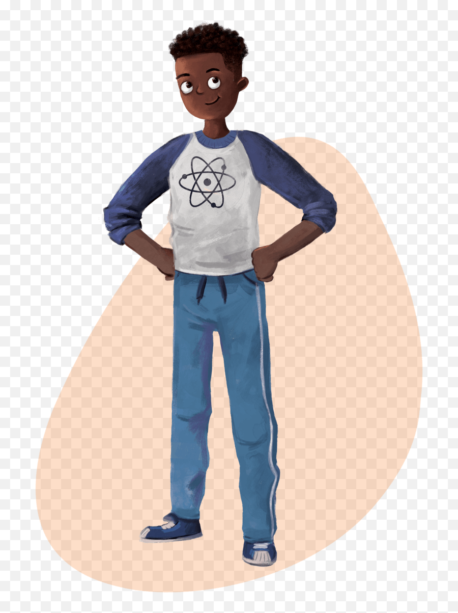 Kofi - Standing Emoji,White Background Cartoon Person With A Anticipation Look Emotion