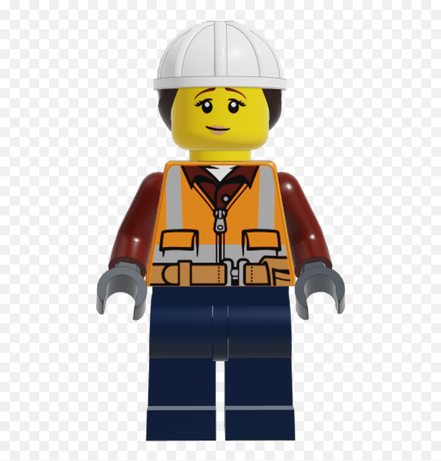 Lego Minifigure Cty0969 - Workwear Emoji,Construction Worker Scenes And Emotions