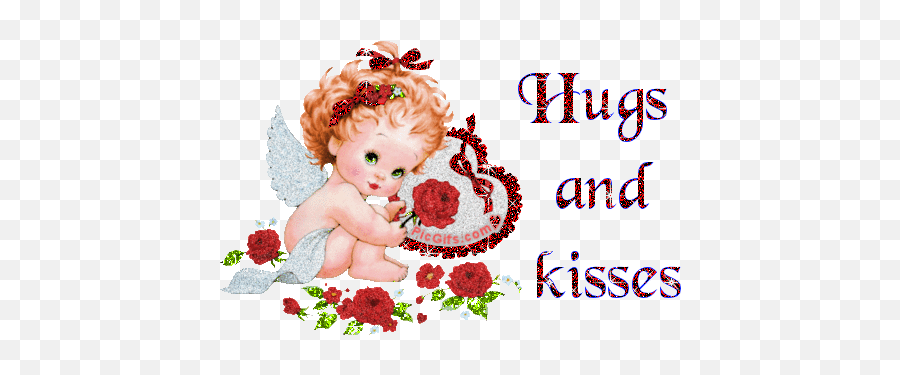 Hugs And Kisses Graphic Animated Gif - Hug And Kiss Animated Gifs Emoji,Hug And Kisses Emoticon