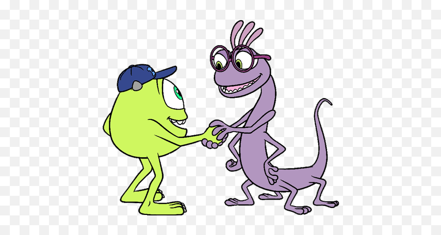 Randall And Mike Wazowski - Clip Art Library Mike Wazowski And Randall Boggs Emoji,Mike Wazowski Kawaii Emoticon